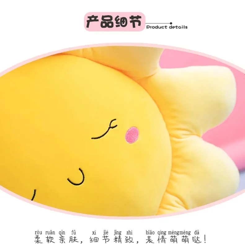 Cute Sun Cloud Plush Pillow Stuffed Soft Creative Plush Sun Cloud Toy Car Pillow Mga Laruang Dekorasyon sa Bahay — image 10