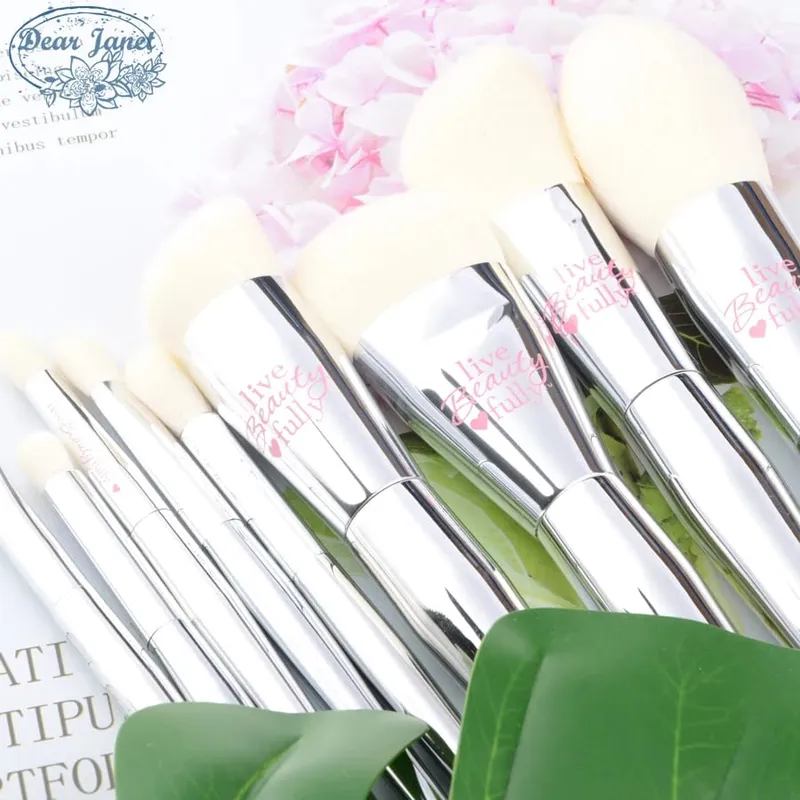 9 Buah/Set Set Kuas Makeup Foundation Perona Pipi Bronzer Patung Stabilo Eye Shadow Alis Kuas Make Up Kosmetik Kecantikan — image 6