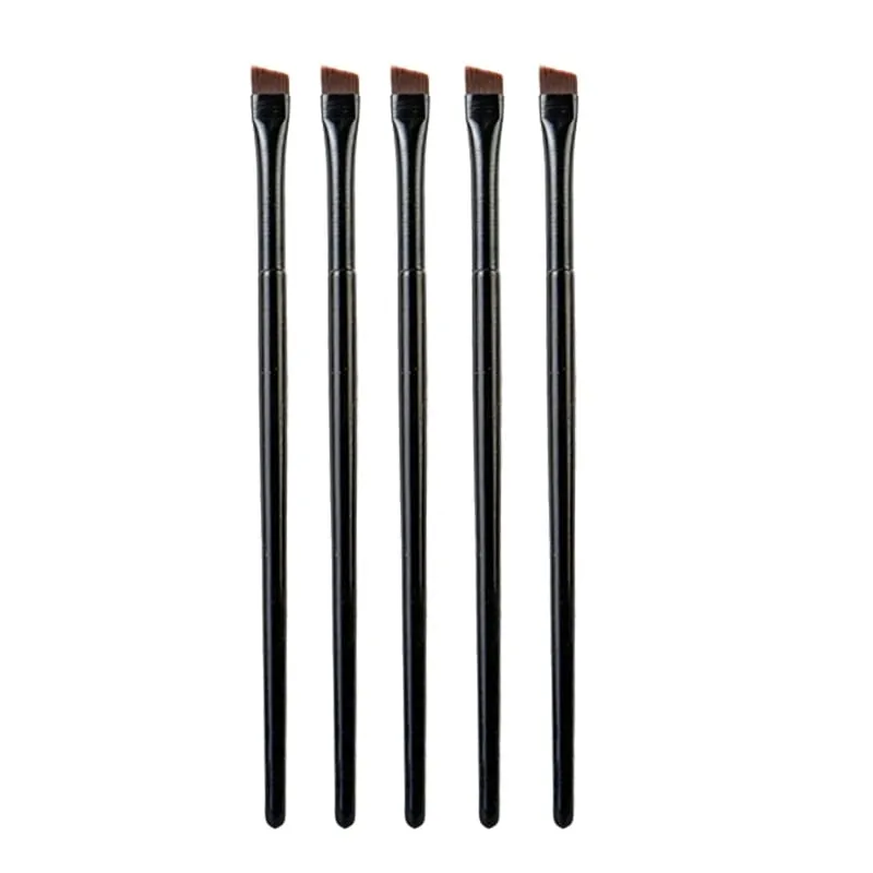 5/10 pezzi pennelli per trucco contorno sopracciglia pennello per eyeliner per sopracciglia professionale set di pennelli per occhi super sottile angolato set strumenti per il trucco — image 11