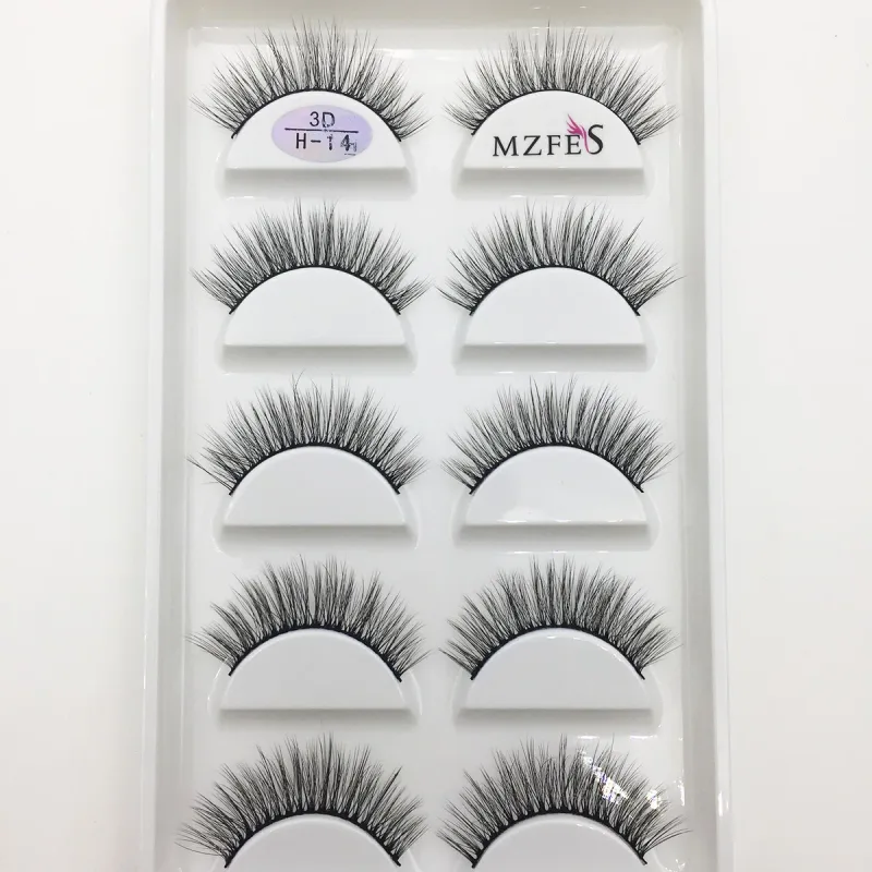 10/50 Dozen 3D Nertsen Wimpers Natuurlijke Dikke Valse Wimpers Mink Wimpers Zachte Nep Wimper Piekerige Make-Up Cilios H13 Kat — image 12