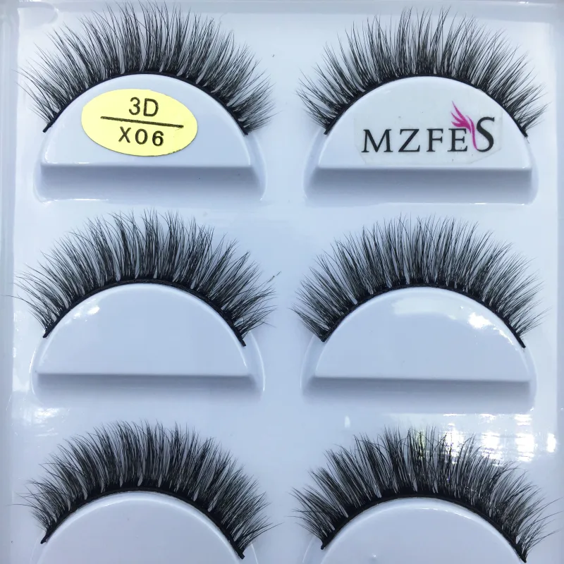 Natural 3D Mink False Eyelashes Makeup Fake Eye Lashes Faux Cils Make Up Beauty Tools Wholesale 5 Pairs — image 34