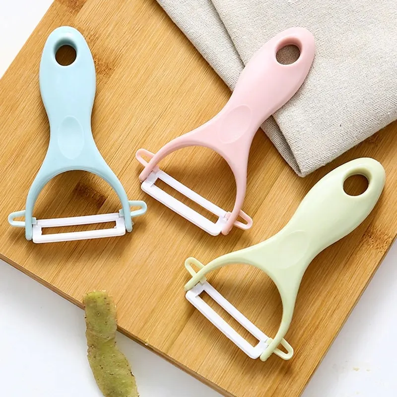 Pelapatate per frutta in ceramica, posate creative, raschietto per mele, pialla per verdure, taglierina per sbucciare, utensili da cucina, coltello, pelapatate — image 6