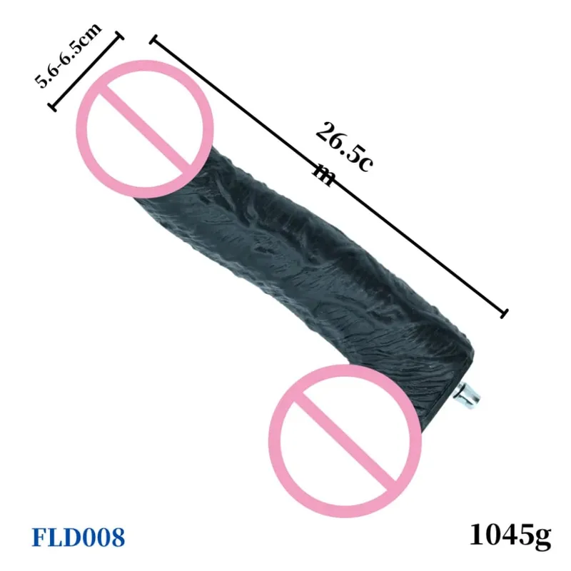 Machine sexuelle gros godes noirs connecteur rapide masturbation vibrateur godes réalistes pour femmes accessoires jouet sexuel pour adultes — image 4