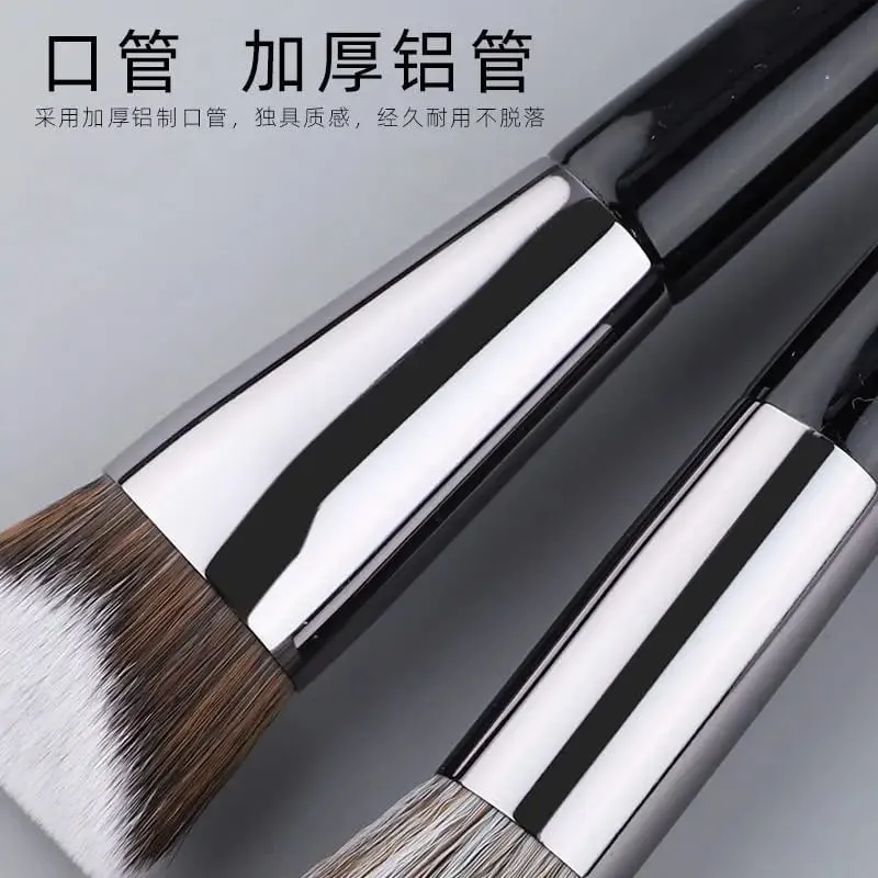 1 brocha de maquillaje en ángulo, Base líquida, brocha de maquillaje, bronceador, detalle lateral, herramientas de belleza esenciales para la cara 854 — image 2