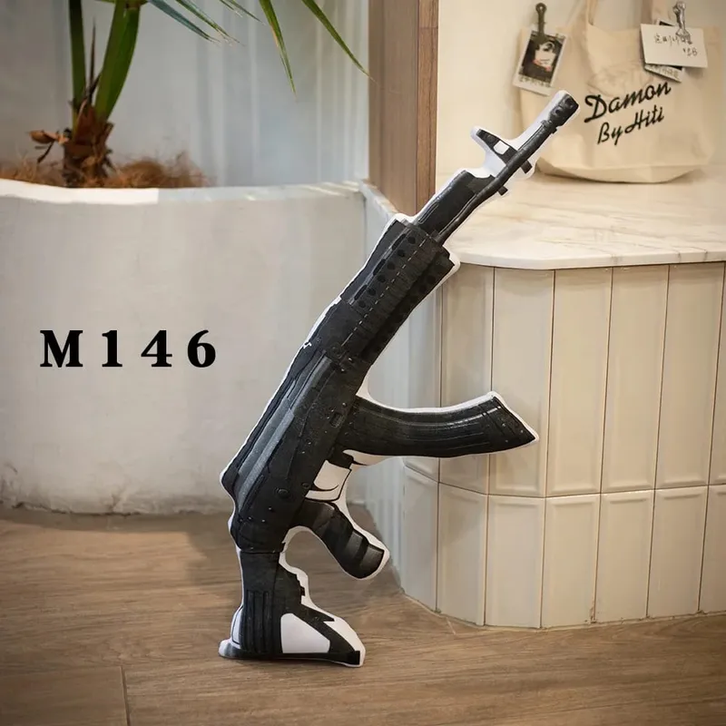 크리 에이 티브 PUBG 게임 소품 총 플러시 장난감 부드러운 인형 베개 인형 에어 드롭 상자 친구를위한 재미 있고 창의적인 선물 어린이 키즈 보이 — image 16