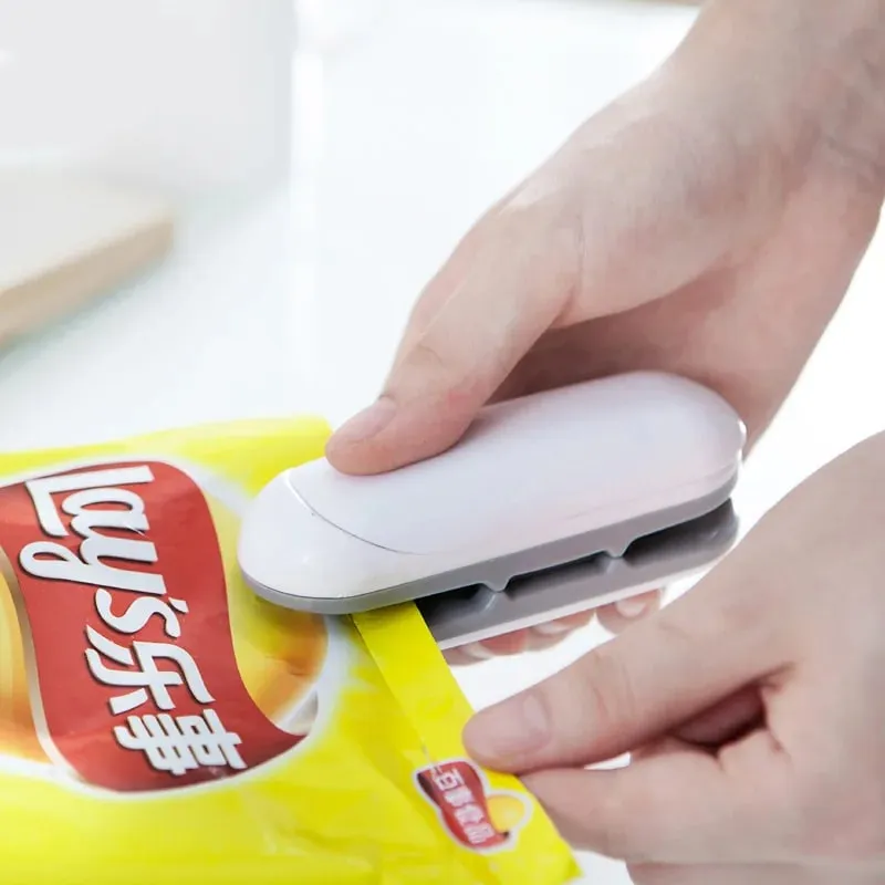 Mini sigillatrice Termosigillatrice portatile Borsa per la conservazione di pacchetti in plastica Pratico adesivo e guarnizioni per accessori da cucina per snack alimentari — image 8