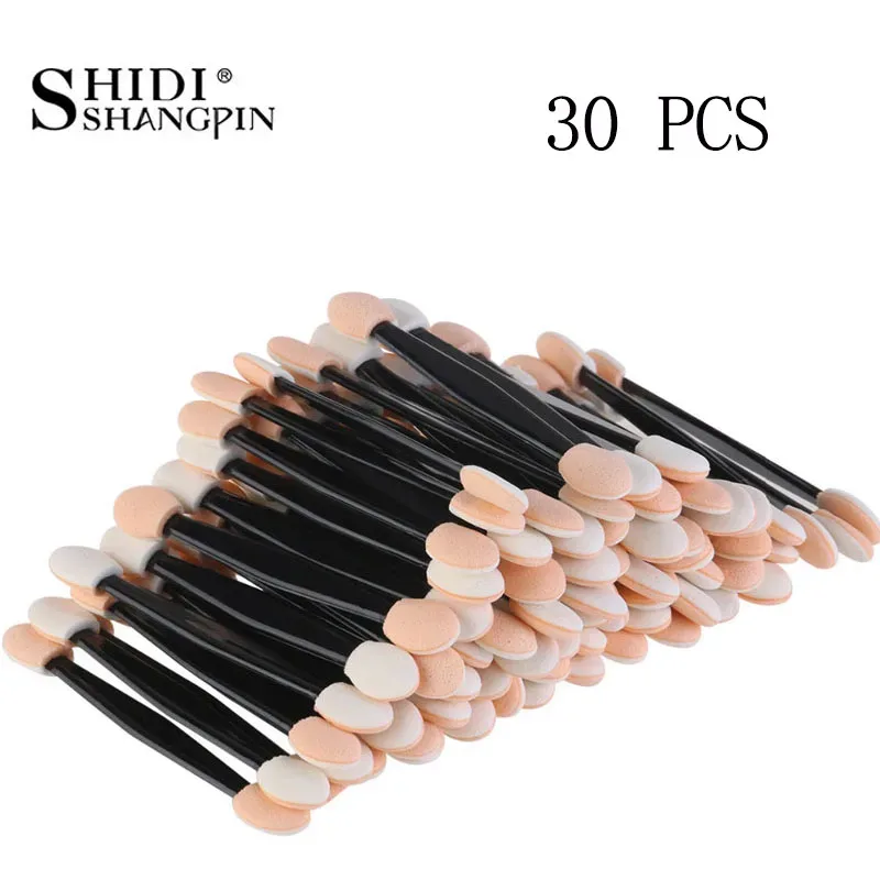 30/50/100PC Eye Shadow Brush Makeup Dual Sided Sponge Nylon Set Eye Shadow Brushes For Cosmetic Applicator Makeup — image 8