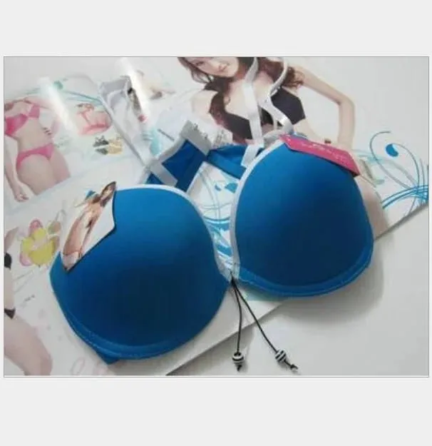 ปิดด้านหน้า Push Up Bra Panty ชุดผู้หญิงสีทึบสีแดง Rose สีแดงสีเหลืองชุดชั้นในวาเลนไทน์งานแต่งงานทุกวันหญิงชุดชั้นใน — image 10