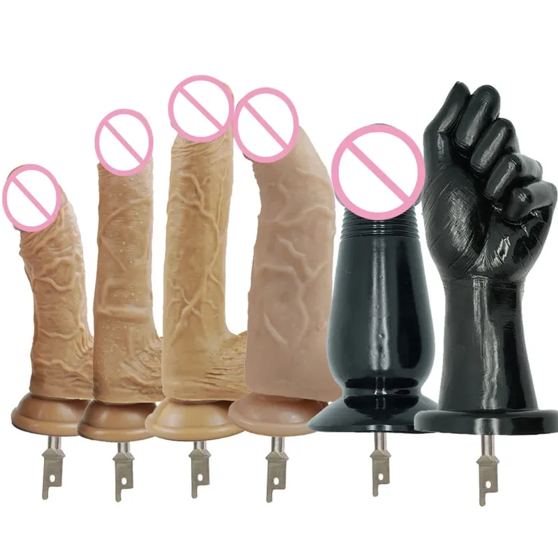 Lampiran Dildo Silikon Gergaji Timbal Balik untuk Saiz Berbeza Mesin Seks — image 1