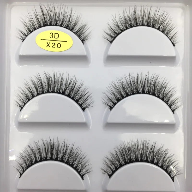 Natural 3D Mink False Eyelashes Makeup Fake Eye Lashes Faux Cils Make Up Beauty Tools Wholesale 5 Pairs — image 24