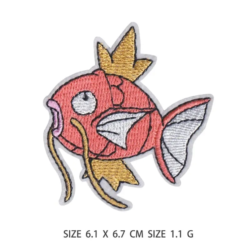 Tambalan Kain Stiker Pakaian Pikachu Jahit Tambalan Bordir Applique Besi Pada Pakaian Kartun Dekorasi Garmen DIY — image 4