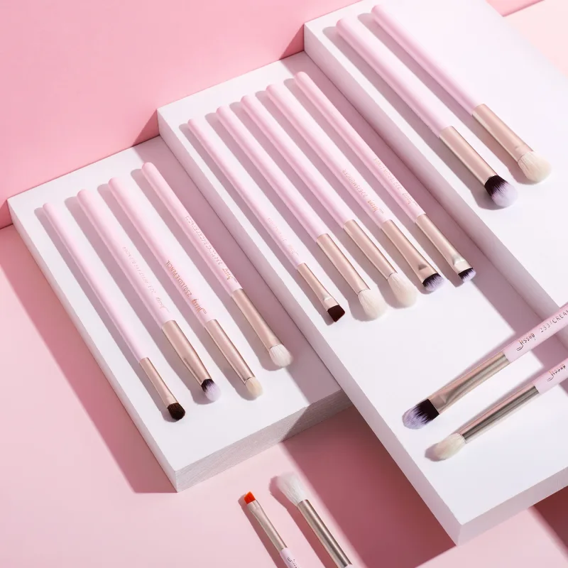 Jessup 15 stk Makeup Børster Sæt Professionel øjenmakeup børstesæt Øjenskygge Eyeliner Øjenbryn Blending Concealer Brochas T294 — image 6
