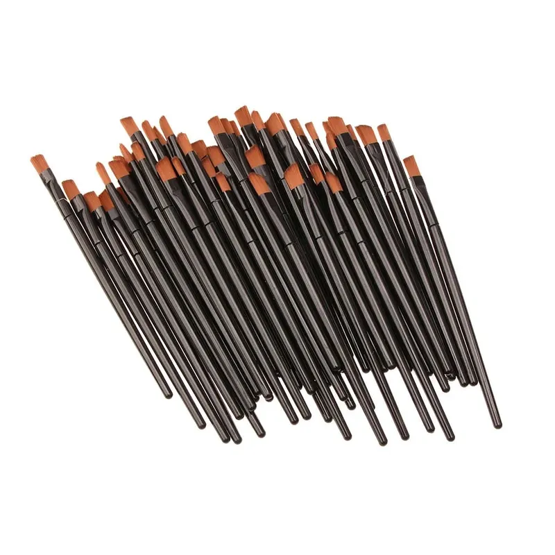 50pcs/set Eyebrow Brush Eye Brushes Eyeshadow Mascara Blending Pencil Brush Makeup Brushes Professional Beauty Makeup Tools
