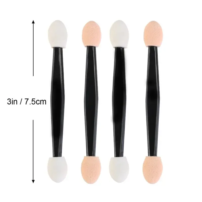 30/50/100PC Eye Shadow Brush Makeup Dual Sided Sponge Nylon Set Eye Shadow Brushes For Cosmetic Applicator Makeup — image 3