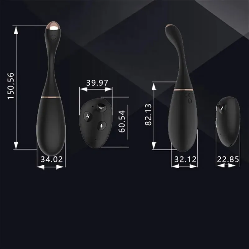 Suono telecomando uovo di salto scossa elettrica punto G stimolatore della vagina Kegel palline per esercizi vibratore proiettile giocattoli del sesso per la donna
