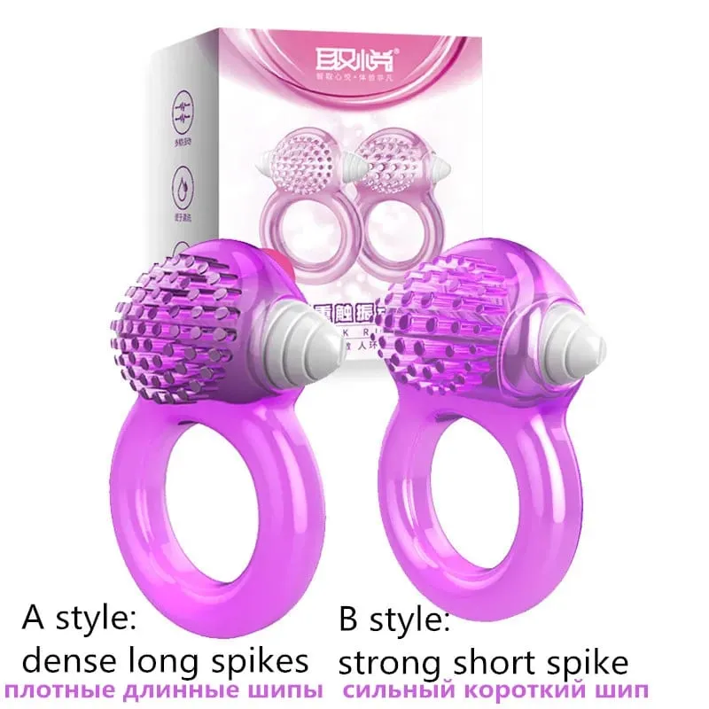 Silicone medico vibratore del pene forte vibrazione del dildo uomo masturbazione ritardo eiaculazione anello vibratore prodotto del sesso giocattoli erotici — image 3