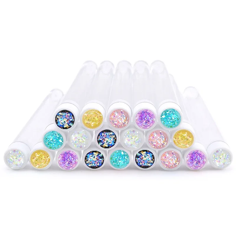 Tubes de pinceaux de maquillage réutilisables, 20 pièces, anti-poussière, Tubes de brosses à sourcils avec nouveaux cils, perceuse en résine, outil d'extension de cils remplaçable — image 25