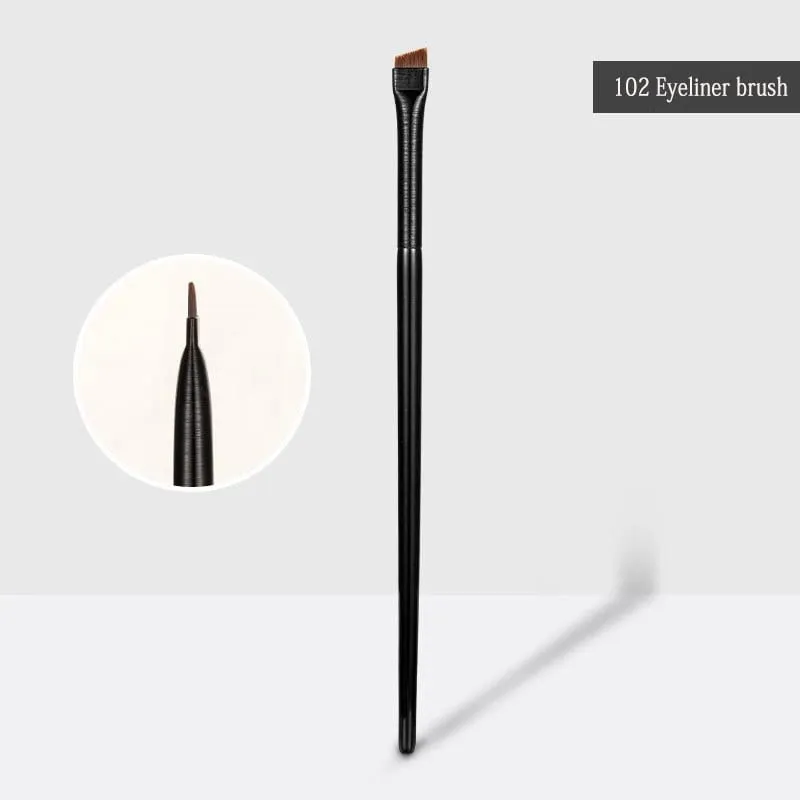 5/10 pezzi pennelli per trucco contorno sopracciglia pennello per eyeliner per sopracciglia professionale set di pennelli per occhi super sottile angolato set strumenti per il trucco — image 4