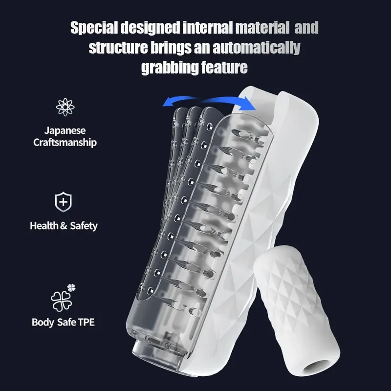DRY WELL Spinta automatica Masturbatore maschile Pusher Controllo della velocità Realistico Vagina HIFI Altoparlante Bluetooth Giocattoli del sesso per gli uomini — image 4