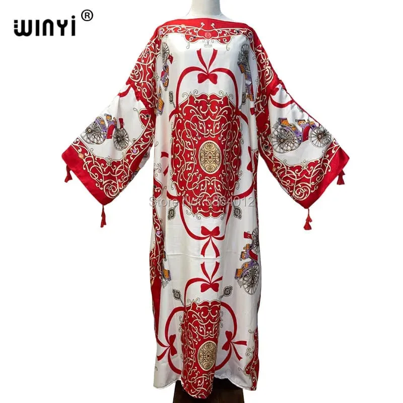 Cotton Robe Femme Hiver Платье Elegant Long Sleeve Мусульманские Комплекты Splicing Stripe Print Female Dresses Vestdios Abaya — image 26