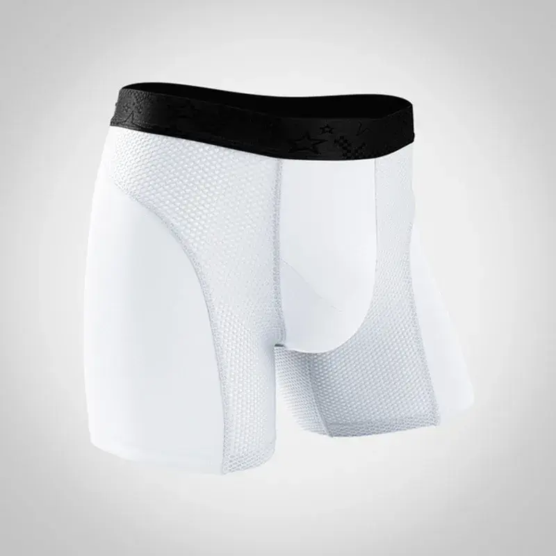 Intimo uomo Boxer modali Pantaloncini Hombre Solid Mesh Custodia traspirante Mutandine Uomo Gamba lunga Mutande Cueca Calzoncillos XL-6XL — image 6