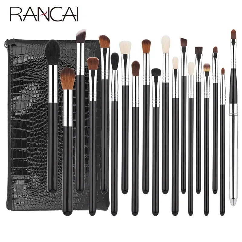 Set di pennelli per ombretto completo da 19 pezzi Pennello per occhi Fondotinta Contorno Correttore Pennello per trucco cosmetico con borsa — image 1
