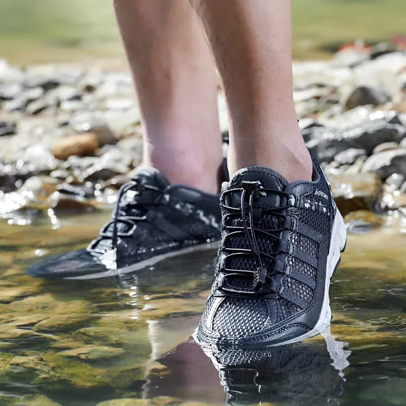 ใหม่Breathableตาข่ายรองเท้าผู้ชายน้ำหนักเบาสบายรองเท้าผ้าใบแฟชั่นLace Up Casualรองเท้าแบนรองเท้าZapatillas Hombre — image 4
