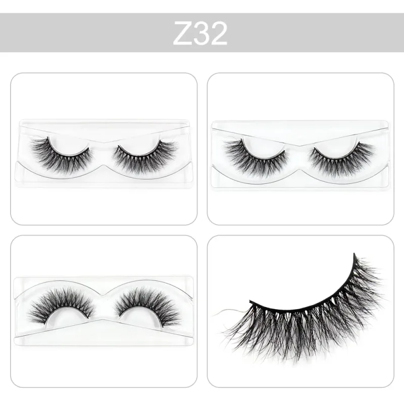 Trang điểm Mi 3D Lông mi chồn Wispy Volume Lông mi giả Kịch tính Mi Lông mi xù tự nhiên Hoàn thiện đầy đủ Quyến rũ mắt — image 37