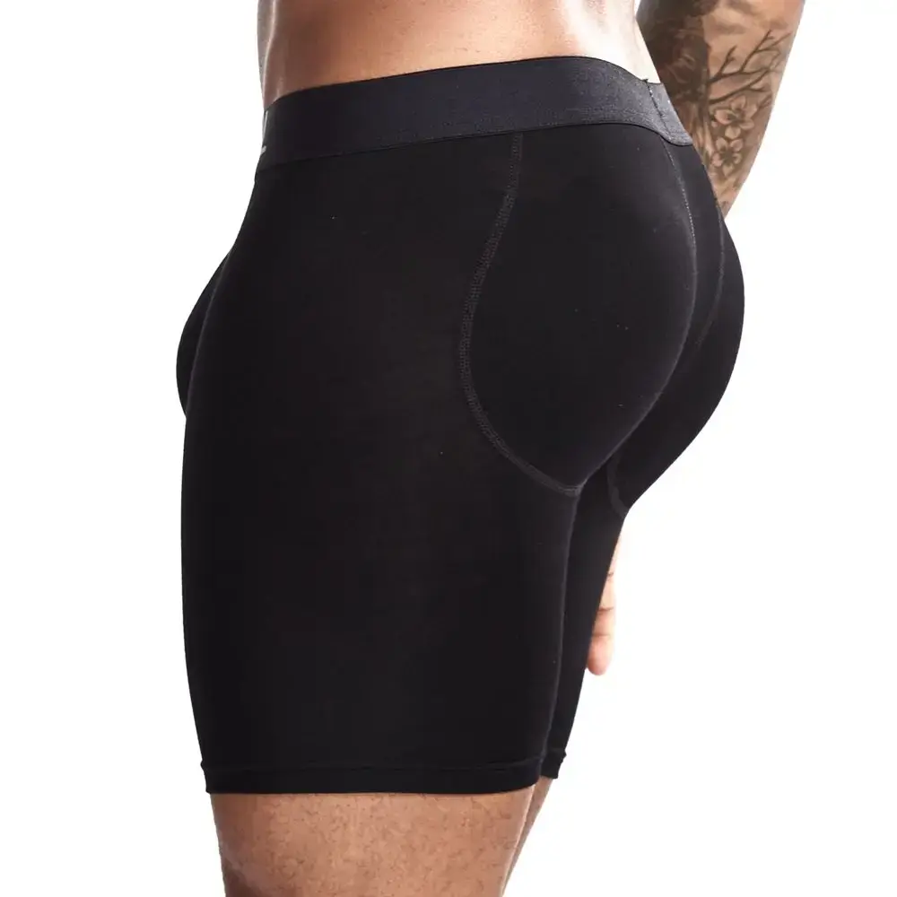 Sexy Butt Lifting Underwear Men Padded Boxer Enhancing Hips Push Up Cup Underpants Bulge Pouch Boxers Shorts Breathable — image 22