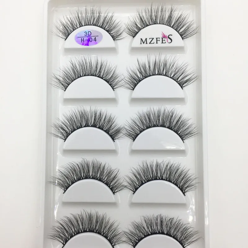 10/50 Dozen 3D Nertsen Wimpers Natuurlijke Dikke Valse Wimpers Mink Wimpers Zachte Nep Wimper Piekerige Make-Up Cilios H13 Kat — image 3