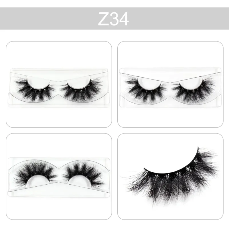 Trang điểm Mi 3D Lông mi chồn Wispy Volume Lông mi giả Kịch tính Mi Lông mi xù tự nhiên Hoàn thiện đầy đủ Quyến rũ mắt — image 39
