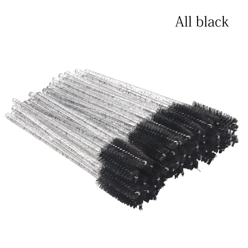 50 stk disponibel krystal øjenvippe børste Mascara tryllestave applikator diamant øjenvippe børster øjenvippeforlængelse kvinder makeup værktøj — image 10
