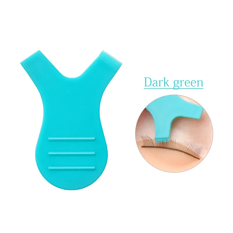 HOT 10 Buah/Pak Sikat Bulu Mata Plastik Dapat Digunakan Kembali Bentuk Y Bersih Kuas Bulu Mata Palsu Cangkok Alat Maskara Makeup Wanita