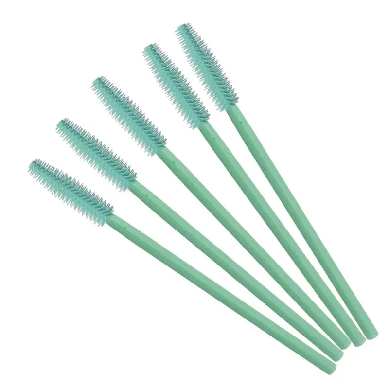 50 stk silikone øjenvipper børster engangs mascara tryllestave applikator øjenvippe børste øjenvippeforlængelse Makeup værktøj — image 3