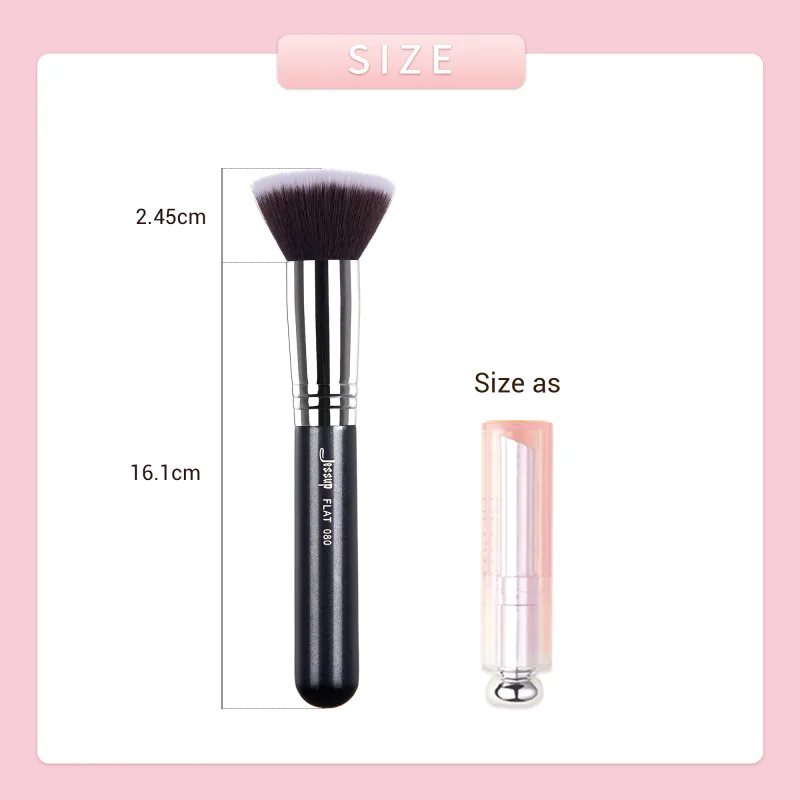 Jessup Foundation Brushes Face Makeup Brush Powder Contour Concealer Blush Highlighter Flat Round Fluff for Liquid Cream — image 6