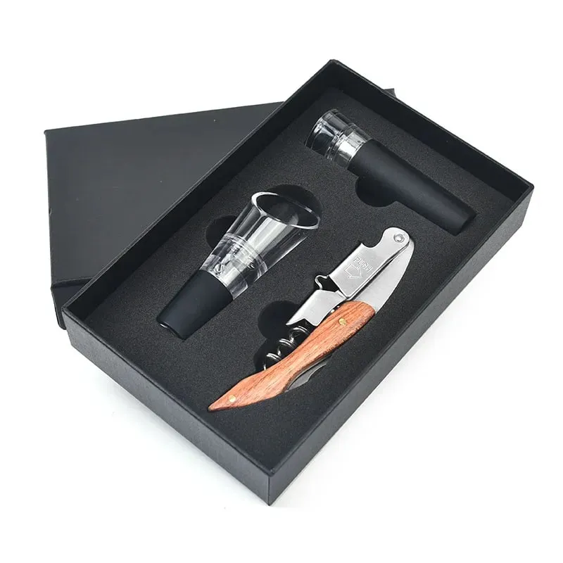 Ensemble d'ouvre-bouteille de vin, serveurs professionnels, tire-bouchon, ouvre-bouteille et bouchon sous vide, verseur de vin, accessoires de cuisine