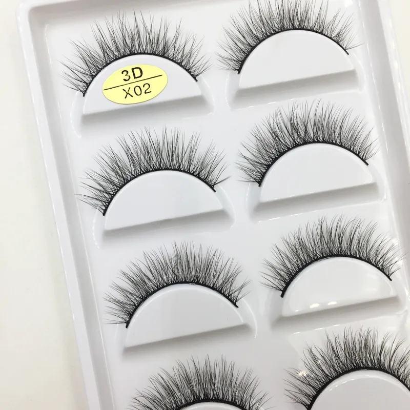 Natural 3D Mink False Eyelashes Makeup Fake Eye Lashes Faux Cils Make Up Beauty Tools Wholesale 5 Pairs — image 17