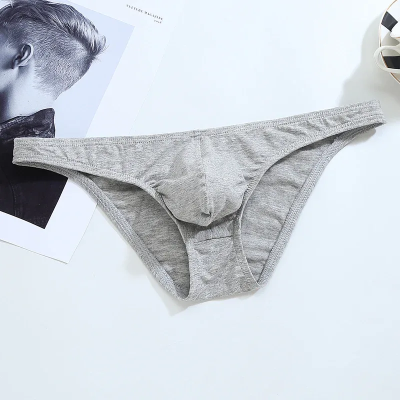 4 Cotton Briefs Mens Comfortable Underpants Man Underwear Bikini Drop shipping Mens Breathable Low-rise Brief Panties Solid 1811 — image 17