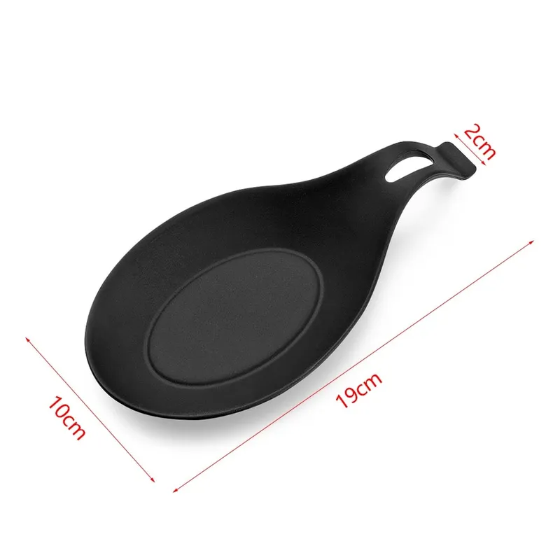 1PC 내열성 실리콘 스푼 선반 젓가락 트레이 냄비 홀더 스토브 주최자기구 주걱 홀더 스푼 패드 주방 도구 — image 7