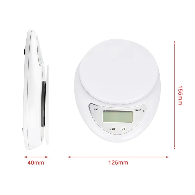 Balance numérique Portable 5kg/1g 1kg/0.1g, balances électroniques LED, mesure postale des aliments, poids de cuisine, balances électroniques LED — image 7