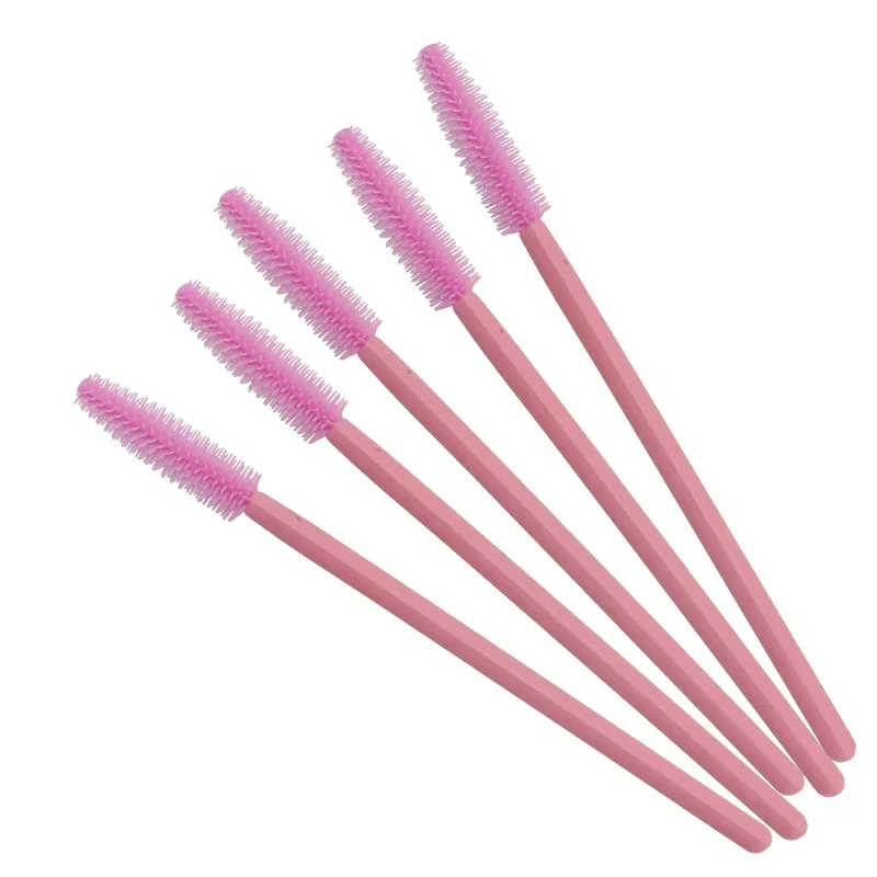 50pcs 일회용 실리콘 속눈썹 브러쉬 스풀 마스카라 완드 빗 스틱 브로우 브러쉬 속눈썹 연장 메이크업 화장품 도구 — image 2