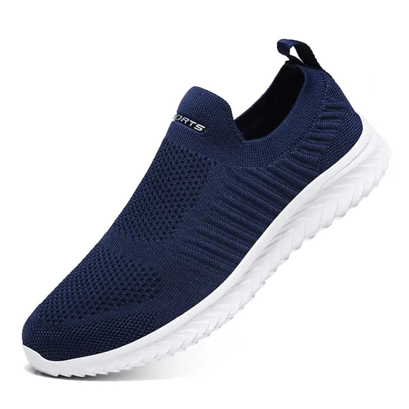 Uomini Vulcanize Scarpe Maglia Scarpe Da Uomo Leggere E Comode Scarpe Da Ginnastica da uomo 2025 Autunno Moda Slip On Appartamenti Scarpe Mocassini Maschili