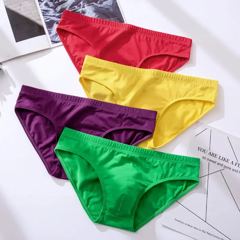 5pcs Men's Underwear Male Solid Briefs Underpants for Men Brief Cotton Adult Panties Mens Bikini Pant Men Sexy Slip Hombre 1805 — image 3