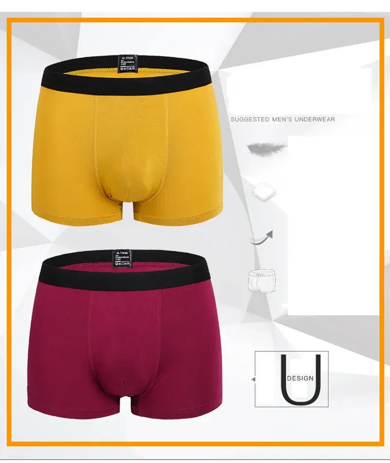 6pcs/Set Black Boxer Men Underwear Bamboo Men's Panties Shorts Breathable Underpants Man Comfortable Sexy Boxers & Briefs Men 3256805629748070 — image 5