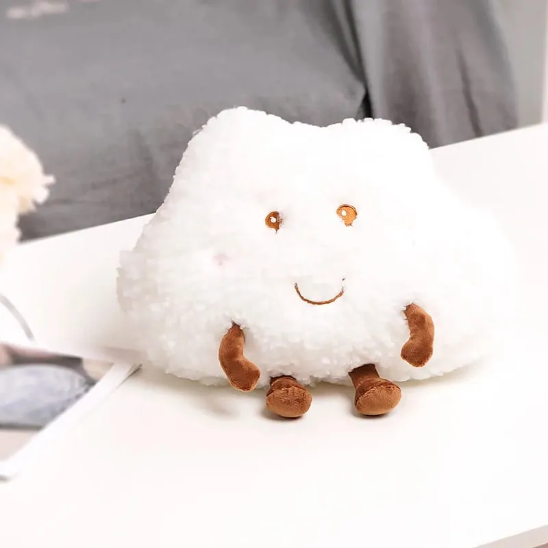 Bantal Mewah Awan Comel Sumbat Roti Keluarga Kreatif Lembut Telur Rebus Chestnut Hermit Crab Mainan Bantal Kereta Hiasan Rumah Mainan Kanak-kanak — image 12