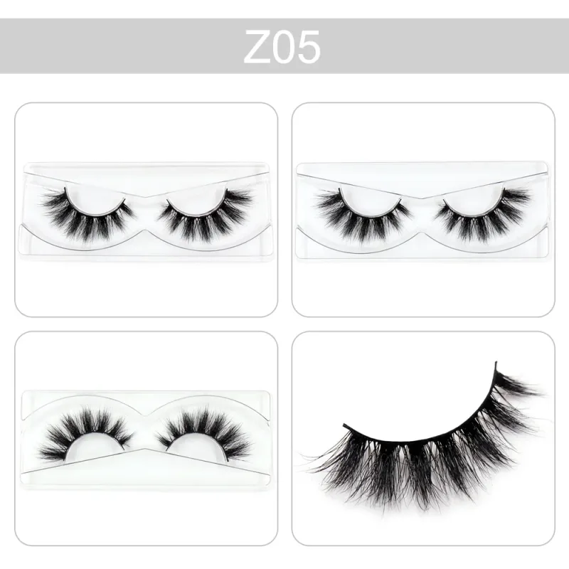 Trang điểm Mi 3D Lông mi chồn Wispy Volume Lông mi giả Kịch tính Mi Lông mi xù tự nhiên Hoàn thiện đầy đủ Quyến rũ mắt — image 13