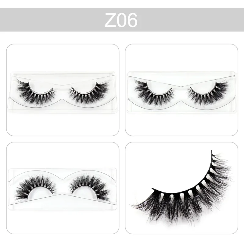 Trang điểm Mi 3D Lông mi chồn Wispy Volume Lông mi giả Kịch tính Mi Lông mi xù tự nhiên Hoàn thiện đầy đủ Quyến rũ mắt — image 14