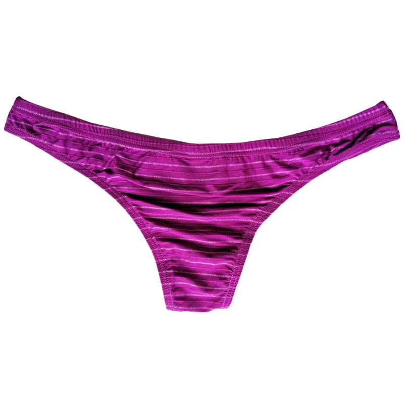 5 Lelaki Seluar Seksi Bikini Berjalur Seluar Dalam Lembut Bernafas Seluar Dalam Cucea Lelaki Seluar Gay Selesa Cueca Seluar Dalam Lelaki C903-1