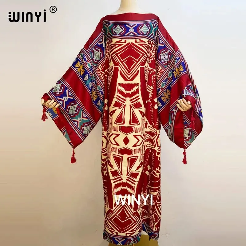 Cotton Robe Femme Hiver Платье Elegant Long Sleeve Мусульманские Комплекты Splicing Stripe Print Female Dresses Vestdios Abaya — image 24