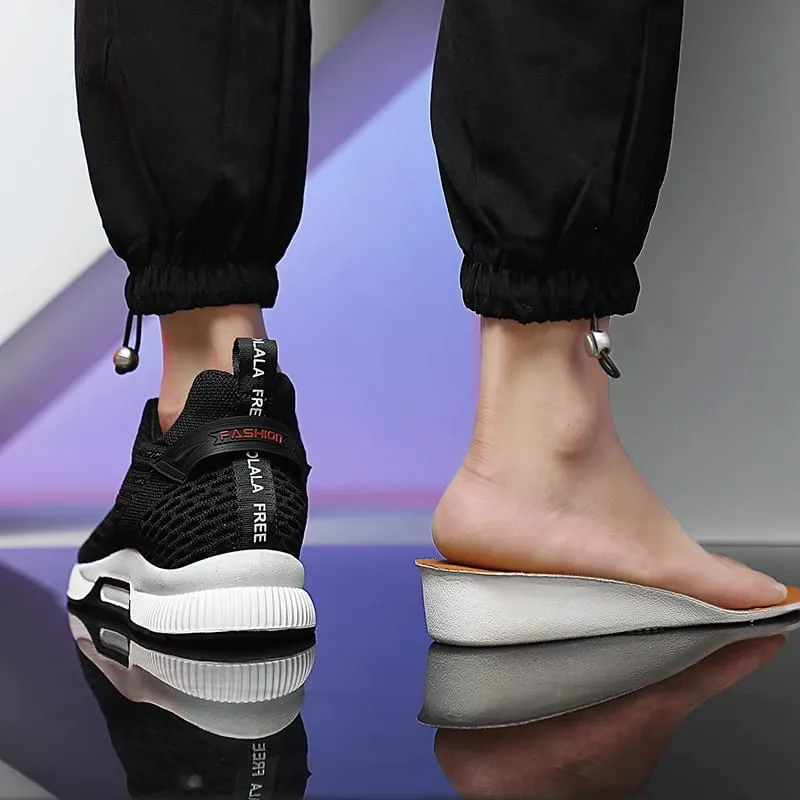 Große Größe Aufzug Schuhe Männer Turnschuhe Erhöhung Schuhe Höhe Erhöhen Schuhe Einlegesohlen 6CM Mann Täglichen Leben Höhe Zunehmende schuh — image 4